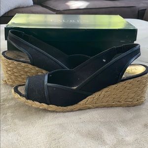 Ralph Lauren canvas wedge